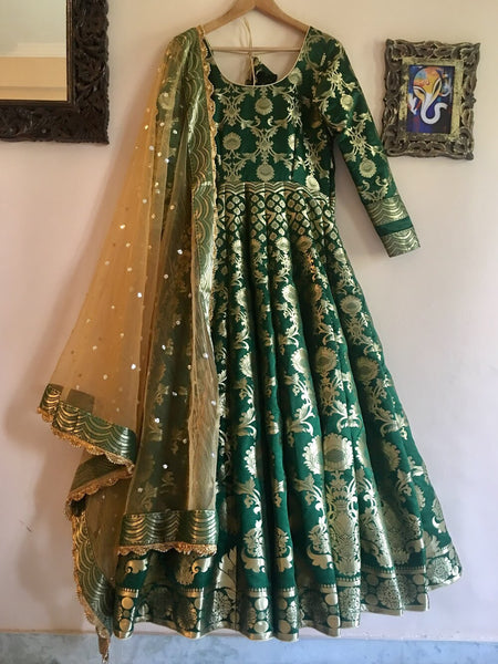 banarasi anarkali dress design Banarasi Anarkali Dress Styles