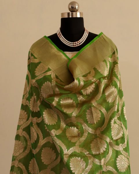 Banarasee Pure Kora Silk Dupatta 061