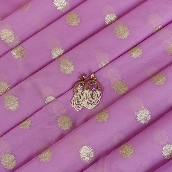 Organza Silk Fabric - Lilac