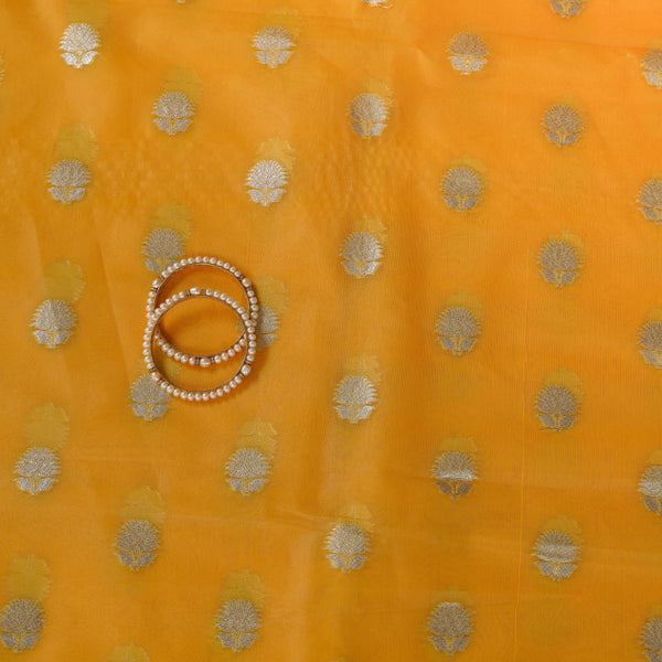 Organza Silk Fabric - Yellow