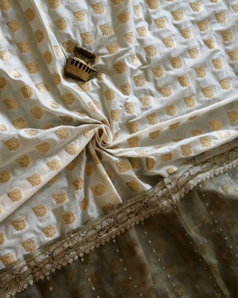 Katan Brocade Silk Fabric - Dyeable