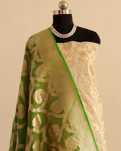 Banarasee Pure Kora Silk Dupatta 061