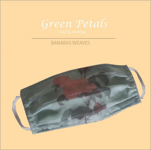 Green petals face mask 1